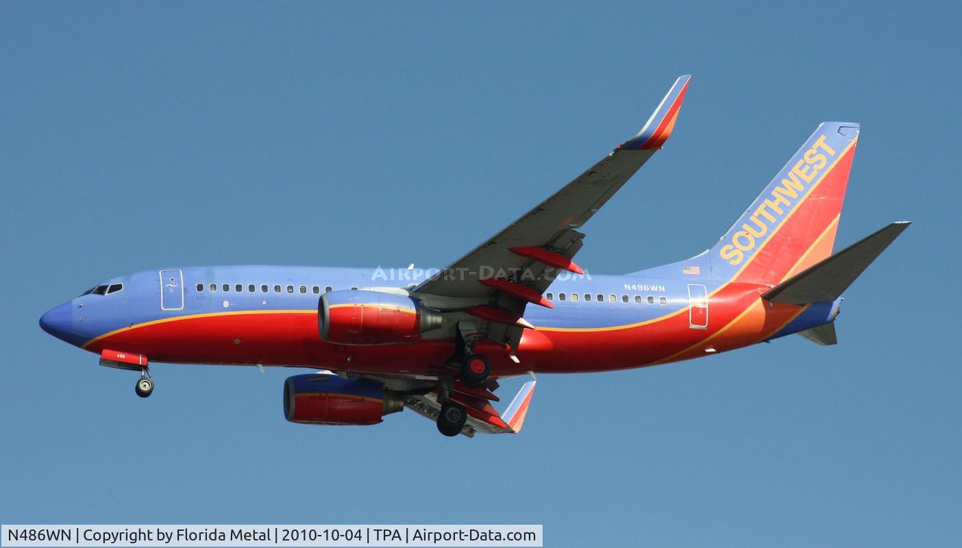 N486WN, 2004 Boeing 737-7H4 C/N 33852, Southwest 737