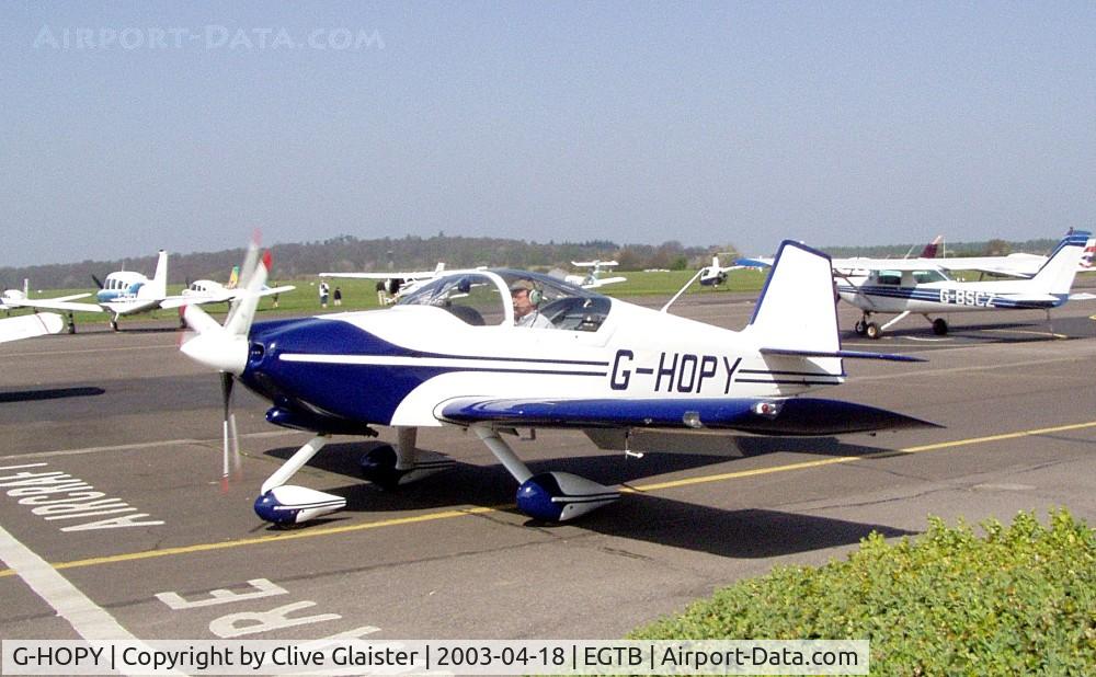 G-HOPY, 1998 Vans RV-6A C/N PFA 181-12742, Originally and currently in private hands since December 1995.