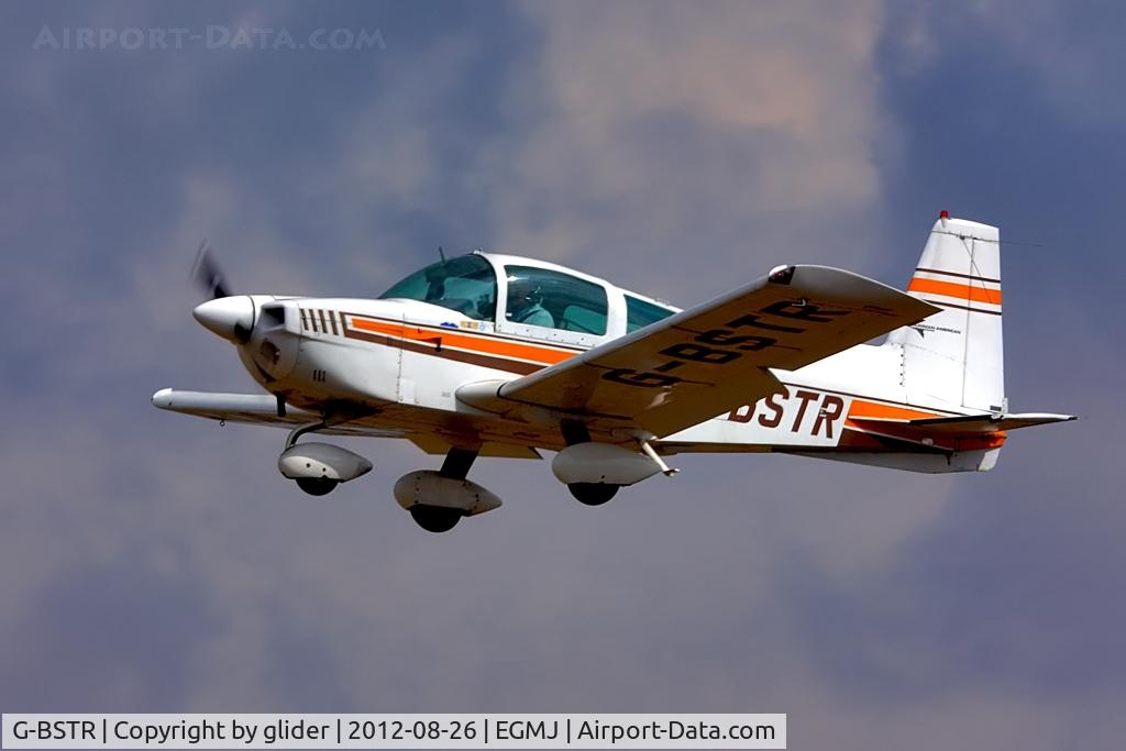 G-BSTR, 1974 Grumman American AA-5 Traveler C/N AA5-0688, One of the many visitors on the day