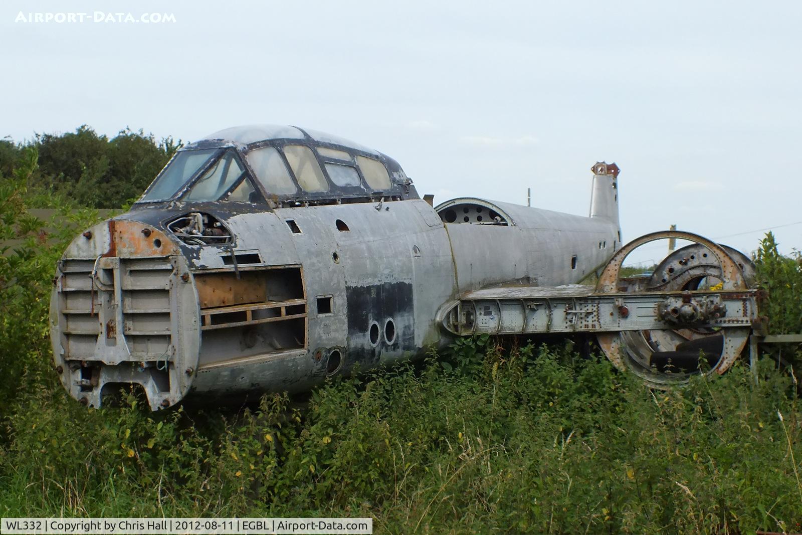 WL332, Gloster Meteor T.7 C/N Not found WL332, at the defunct Jet Aviation Preservation Group, Long Marston