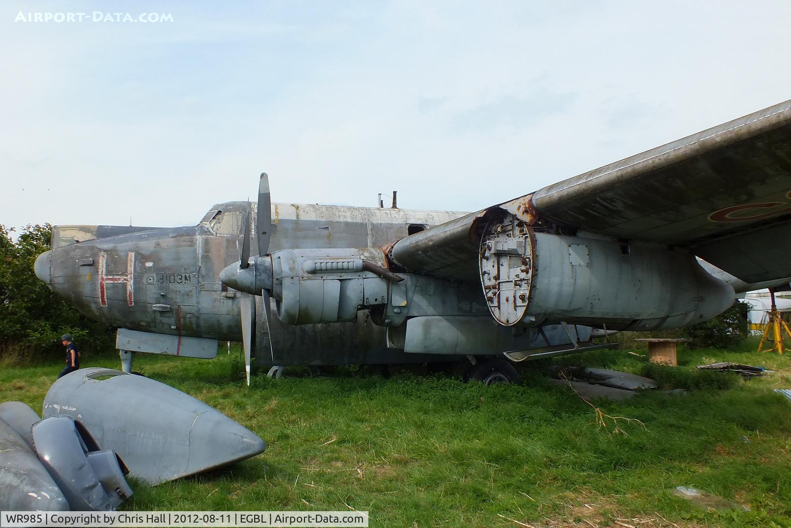 WR985, Avro 716 Shackleton MR.3 C/N Not found WR985, at the defunct Jet Aviation Preservation Group, Long Marston
