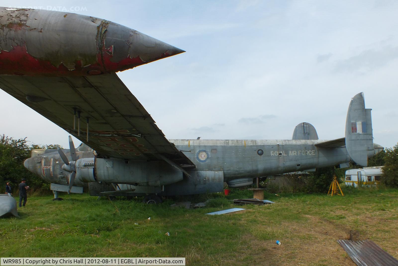 WR985, Avro 716 Shackleton MR.3 C/N Not found WR985, at the defunct Jet Aviation Preservation Group, Long Marston