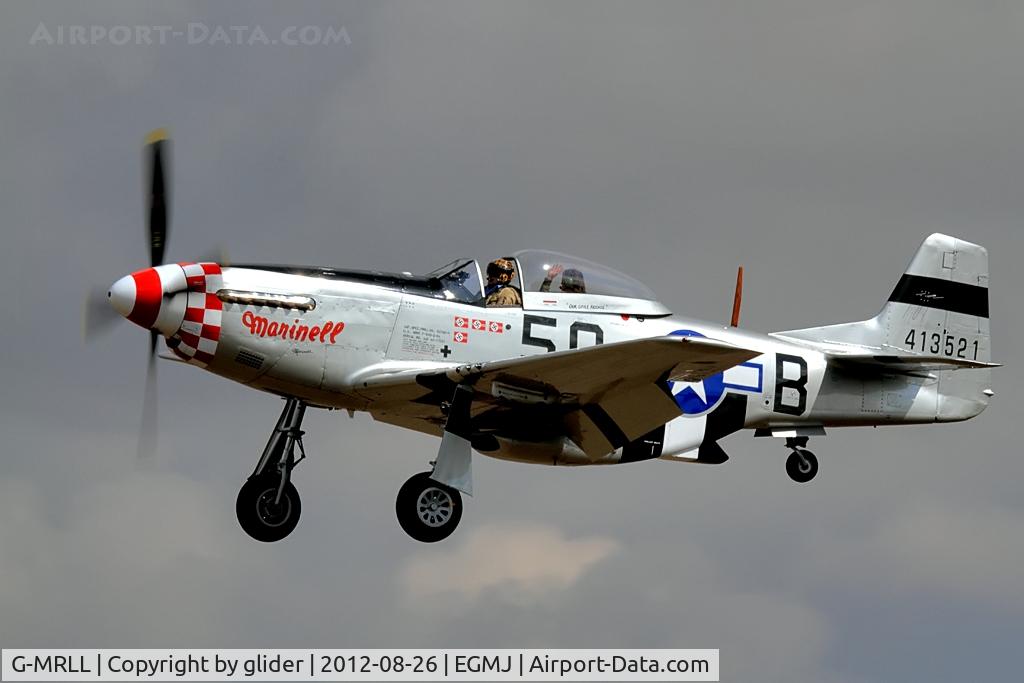 G-MRLL, 1943 North American P-51D Mustang C/N 109-27154, Arrival of 