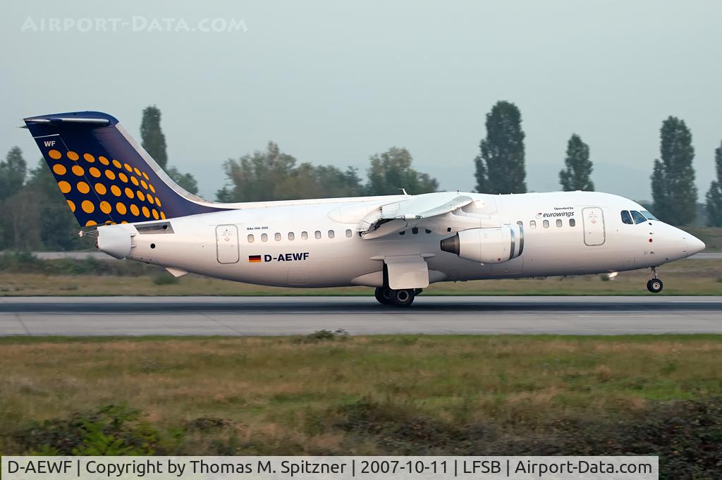 D-AEWF, 1991 British Aerospace BAe.146-200 C/N E2184, Lufthansa Regional op. by Eurowings D-AEWF