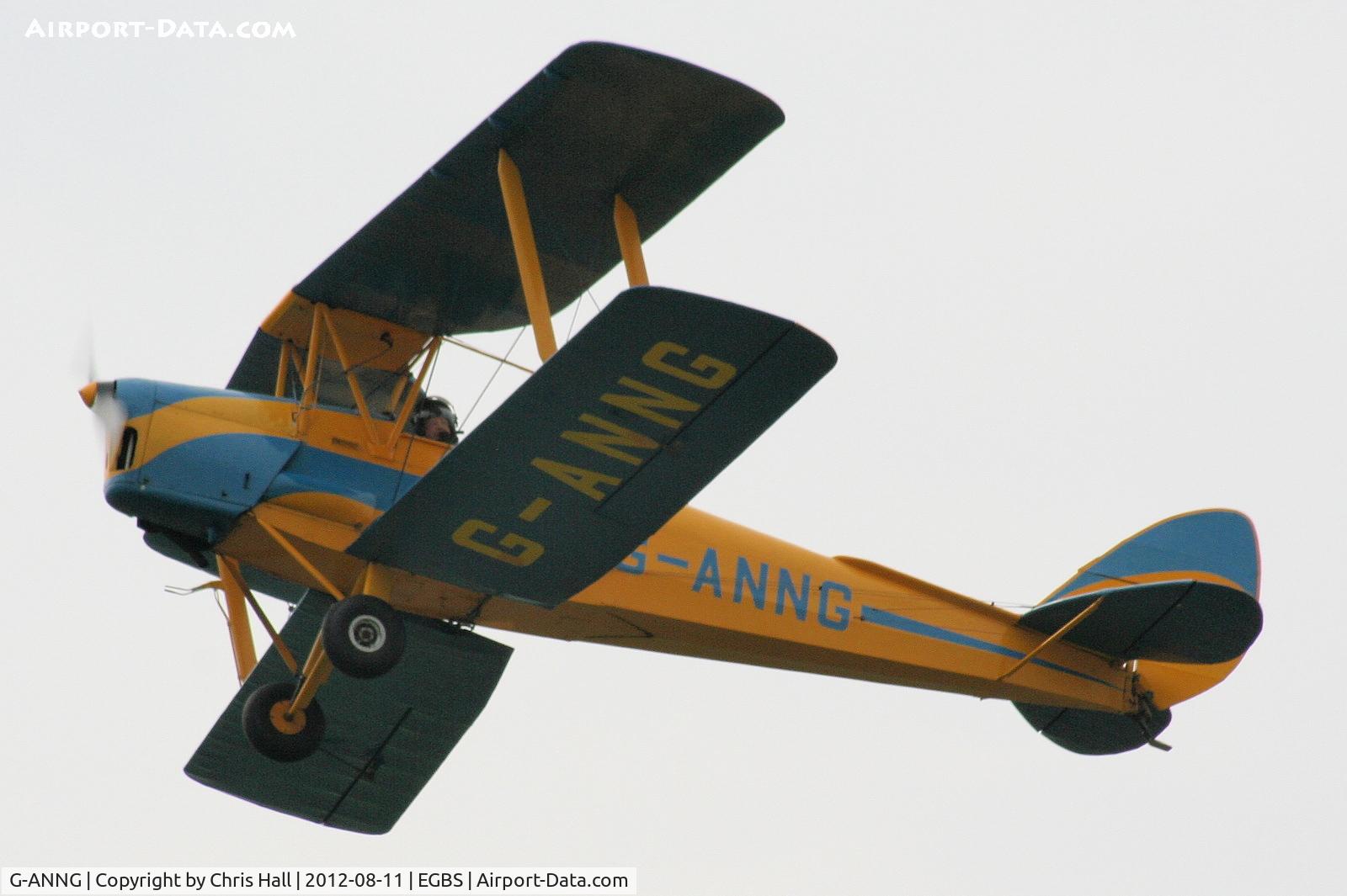 G-ANNG, 1942 De Havilland DH-82A Tiger Moth II C/N 85504, at Shobdon Airfield, Herefordshire