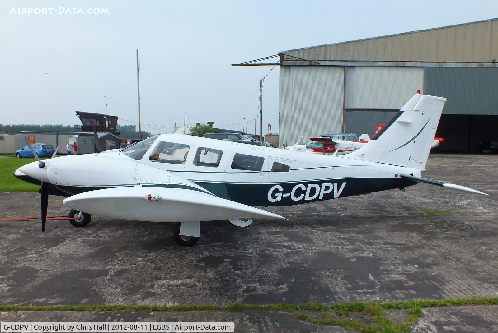 G-CDPV, 1980 Piper PA-34-200T Seneca II C/N 34-8070086, at Shobdon Airfield, Herefordshire