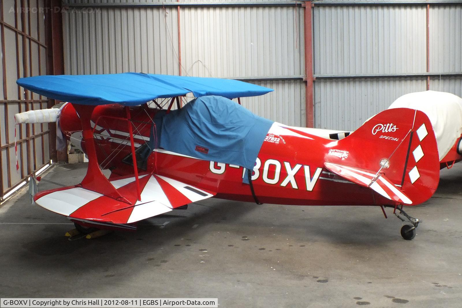 G-BOXV, 1984 Pitts S-1S Special C/N 7-0433, at Shobdon Airfield, Herefordshire