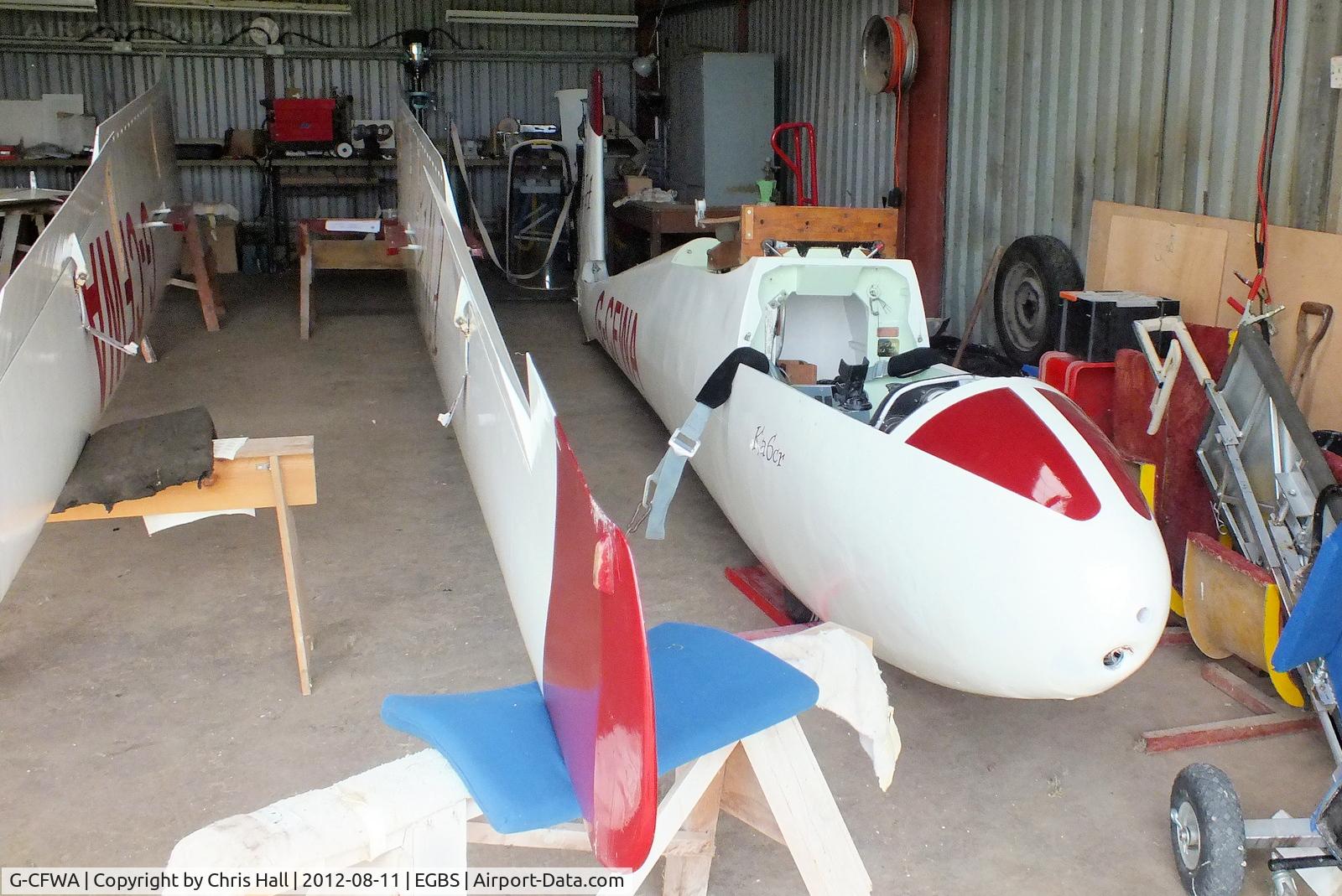 G-CFWA, 1964 Schleicher Ka-6CR Rhonsegler C/N 6227, at Shobdon Airfield, Herefordshire