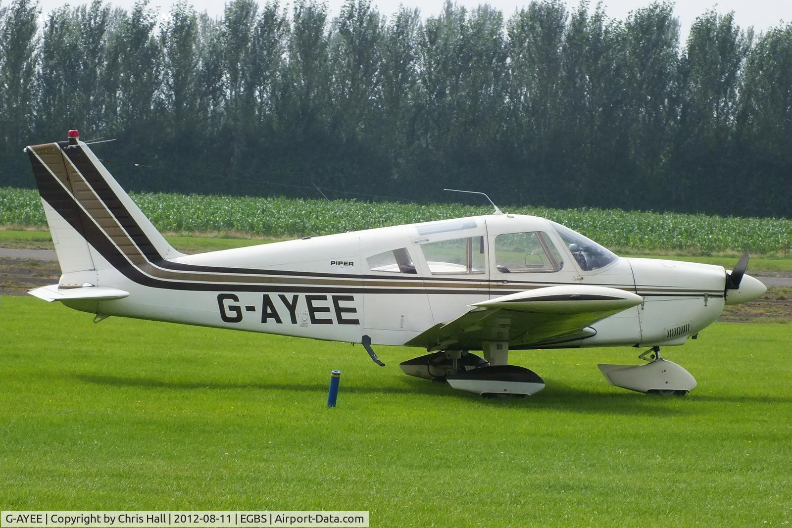 G-AYEE, 1970 Piper PA-28-180 Cherokee C/N 28-5813, at Shobdon Airfield, Herefordshire