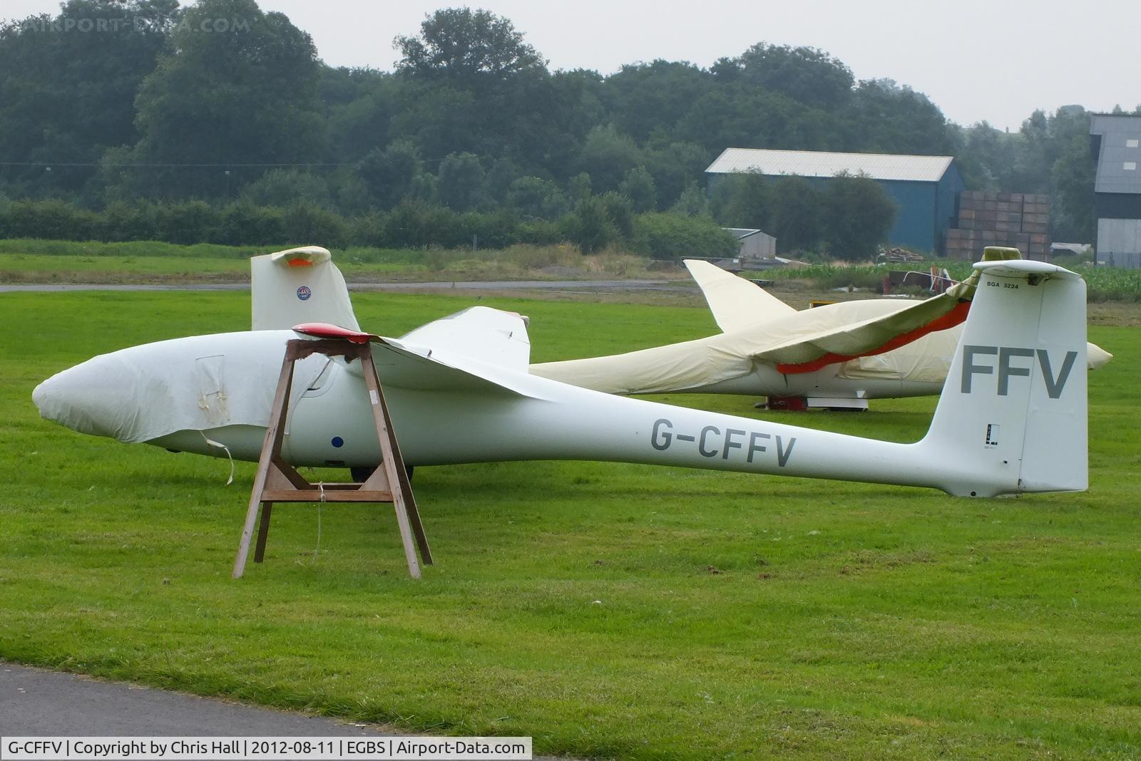 G-CFFV, 1985 PZL-Bielsko SZD-51-1 Junior C/N B-1616, at Shobdon Airfield, Herefordshire
