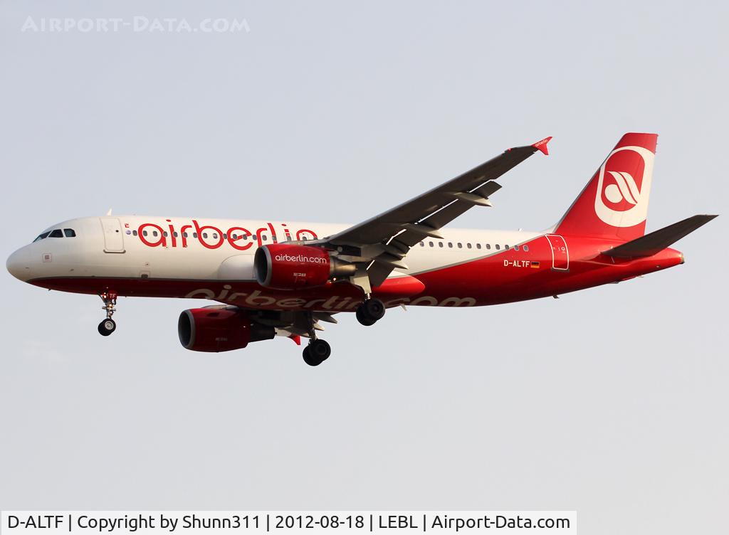 D-ALTF, 2001 Airbus A320-214 C/N 1553, Landing rwy 25R