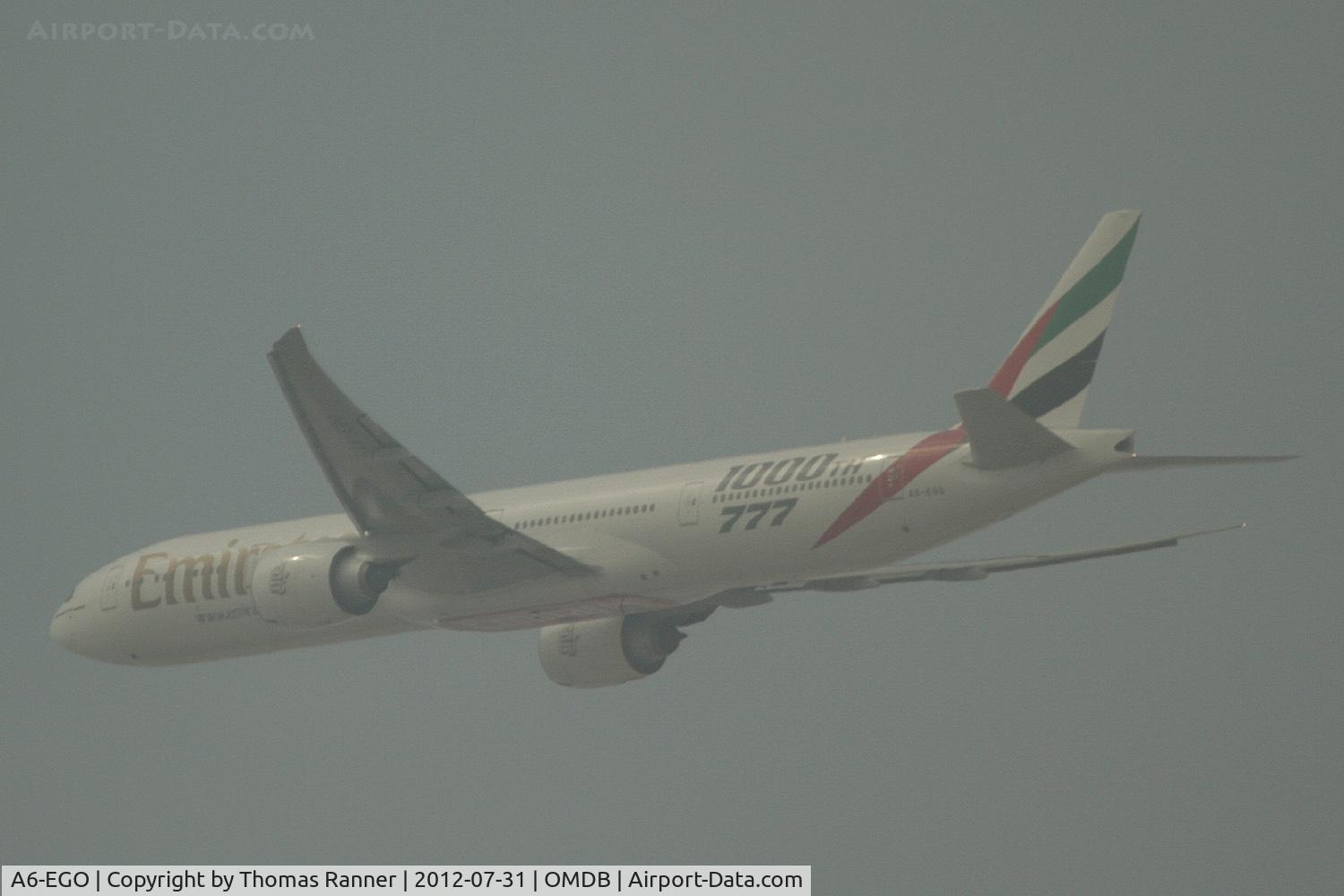 A6-EGO, 2012 Boeing 777-31H/ER C/N 35598, Emirates Boeing 777