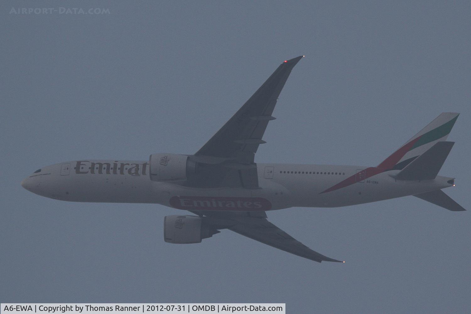 A6-EWA, 2007 Boeing 777-21H/LR C/N 35572, Emirates Boeing 777