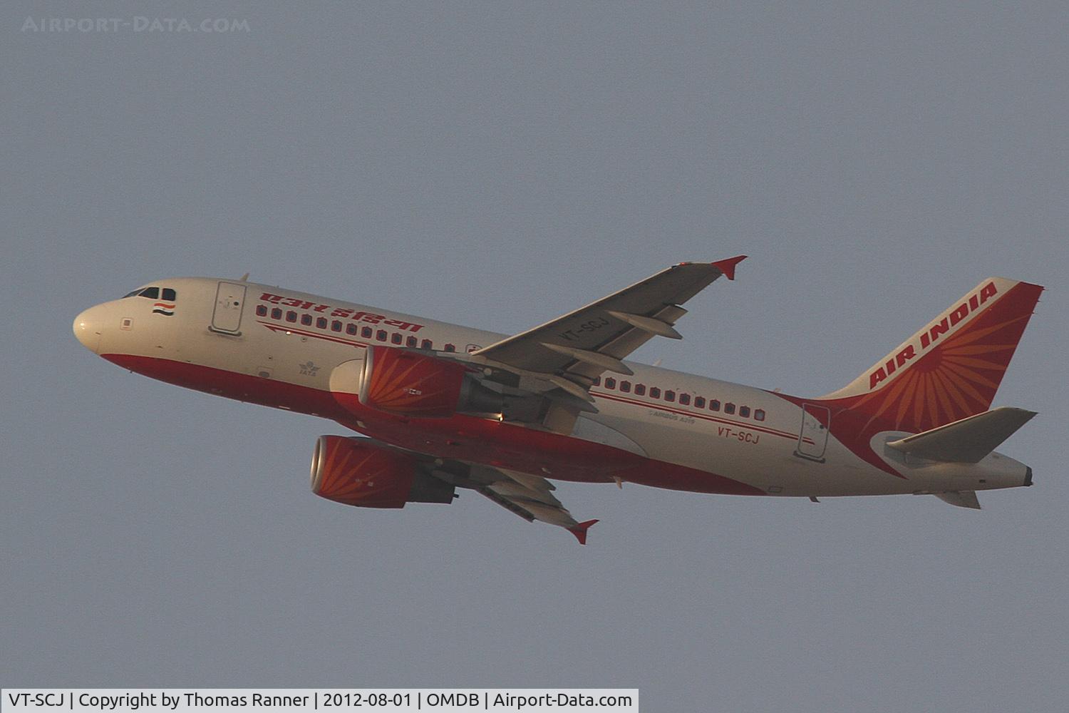VT-SCJ, 2007 Airbus A319-112 C/N 3305, Air India Airbus A319