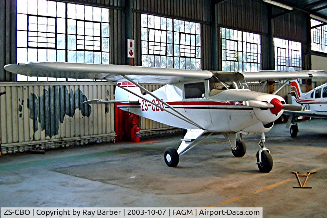 ZS-CBO, Piper PA-22-108 Colt Colt C/N 22-9506, Piper PA-22-108 Colt [22-9506] Rand~ZS 07/10/2003.