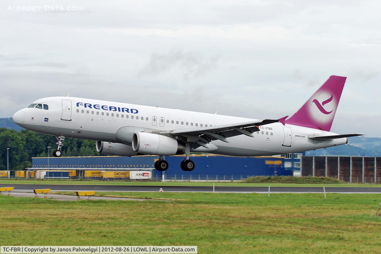 TC-FBR, 2005 Airbus A320-232 C/N 2524, Freebird Airlines Airbus A320-232 landing in LOWL/LNZ