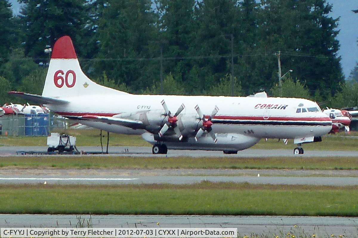 C-FYYJ, 1961 Lockheed L-188A(F) Electra C/N 1143, Conair 1961 Lockheed 188A, c/n: 1143