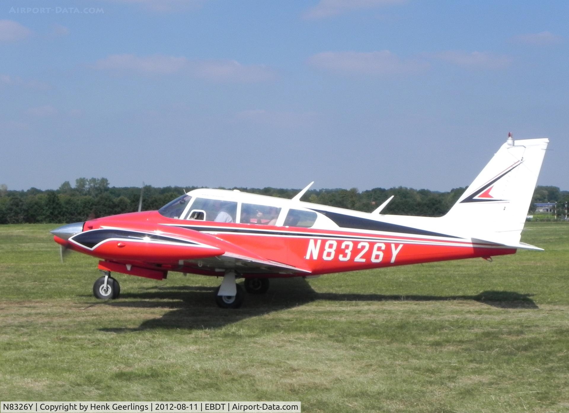 N8326Y, 1967 Piper PA-30 Twin Comanche Twin Comanche C/N 30-1468, Oldtimer Fly In , Schaffen Diest , Belgium , Aug 2012 

Piper Twin Comanche