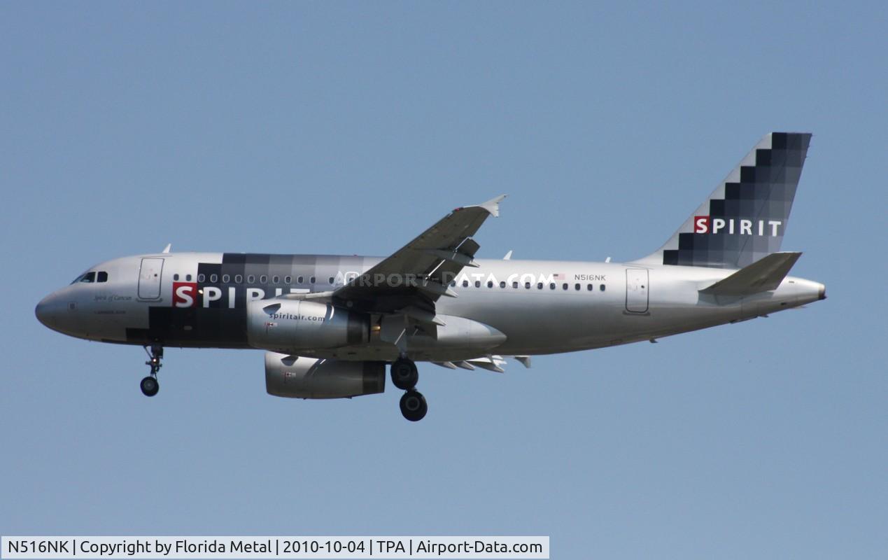 N516NK, 2006 Airbus A319-132 C/N 2704, Spirit A319