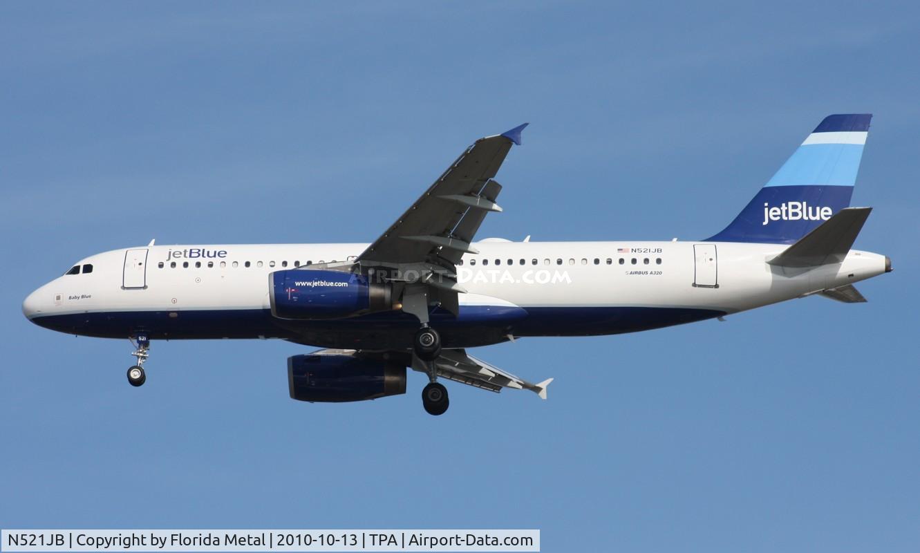 N521JB, 2001 Airbus A320-232 C/N 1452, Jet Blue A320