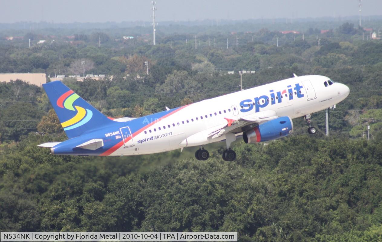 N534NK, 2008 Airbus A319-132 C/N 3395, Spirit A319