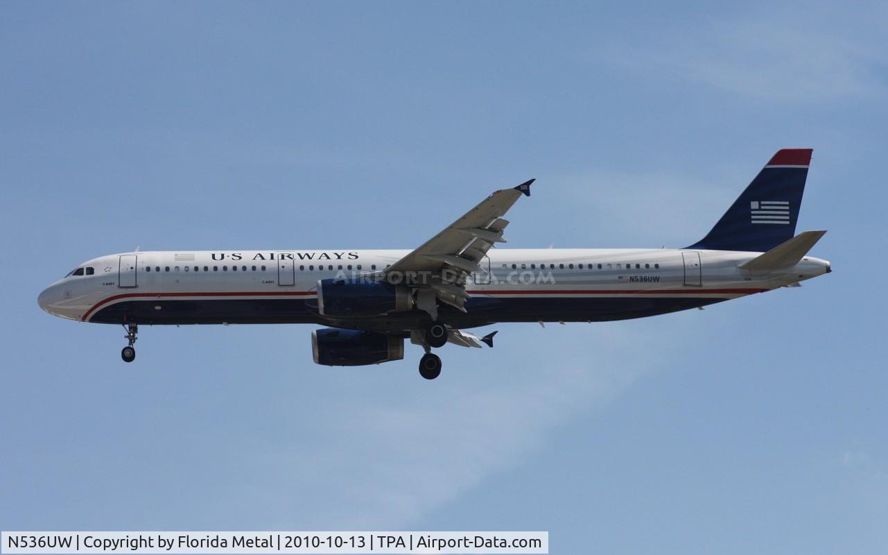 N536UW, 2009 Airbus A321-231 C/N 4025, US Airways A321