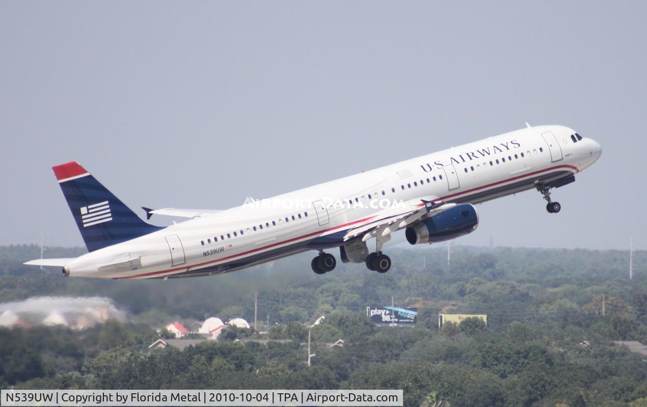 N539UW, 2009 Airbus A321-231 C/N 4082, US Airways A321