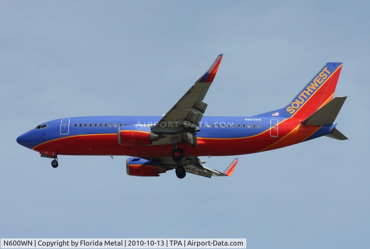 N600WN, 1995 Boeing 737-3H4 C/N 27694, Southwest 737