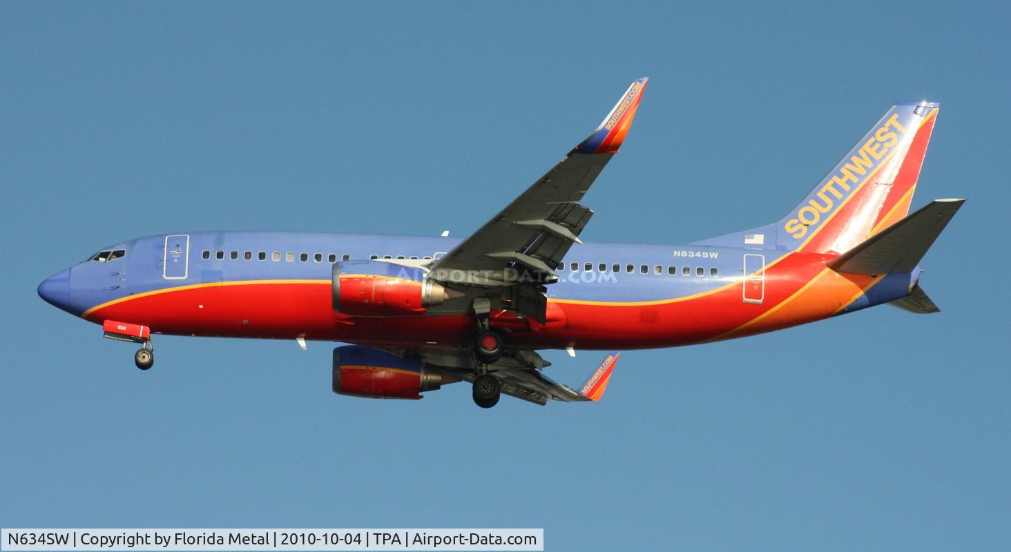 N634SW, 1996 Boeing 737-3H4 C/N 27937, Southwest 737