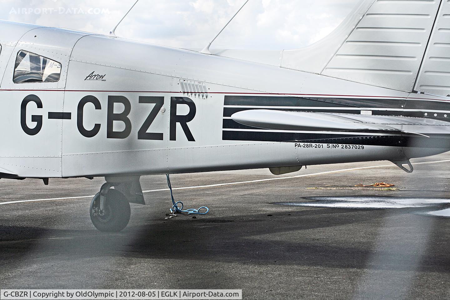 G-CBZR, 1989 Piper PA-28R-201 Cherokee Arrow III C/N 2837029, Serial number detail