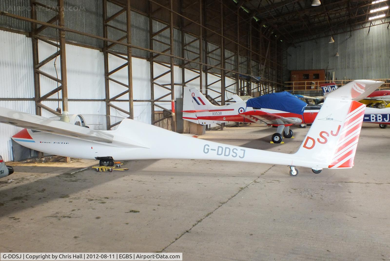 G-DDSJ, 1978 Grob G-103A Twin Astir II C/N 3050, at Shobdon Airfield, Herefordshire