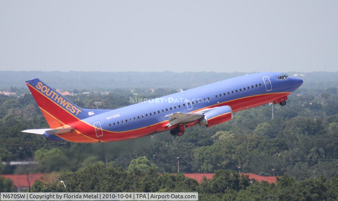 N670SW, 1988 Boeing 737-3G7 C/N 23784, Southwest 737