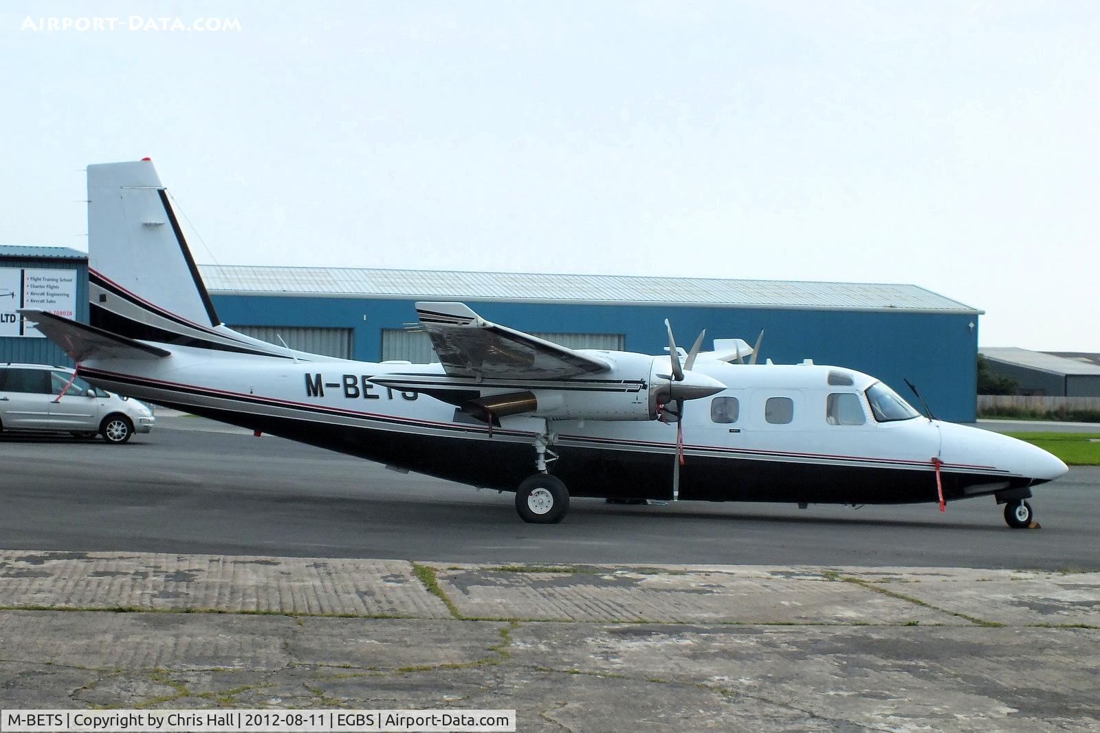 M-BETS, 1982 Gulfstream American 695A Jetprop 1000 C/N 96034, at Shobdon Airfield, Herefordshire