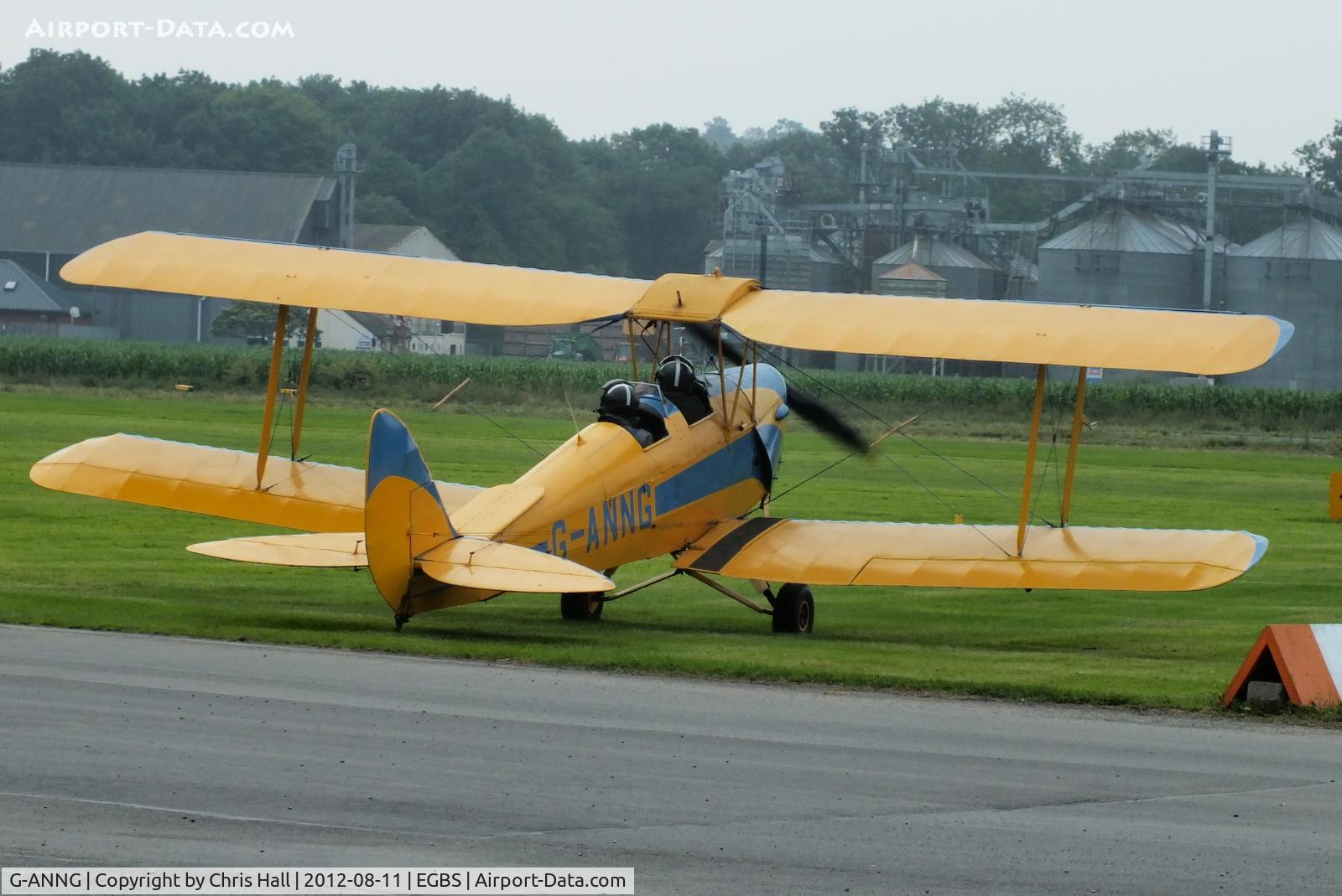 G-ANNG, 1942 De Havilland DH-82A Tiger Moth II C/N 85504, at Shobdon Airfield, Herefordshire