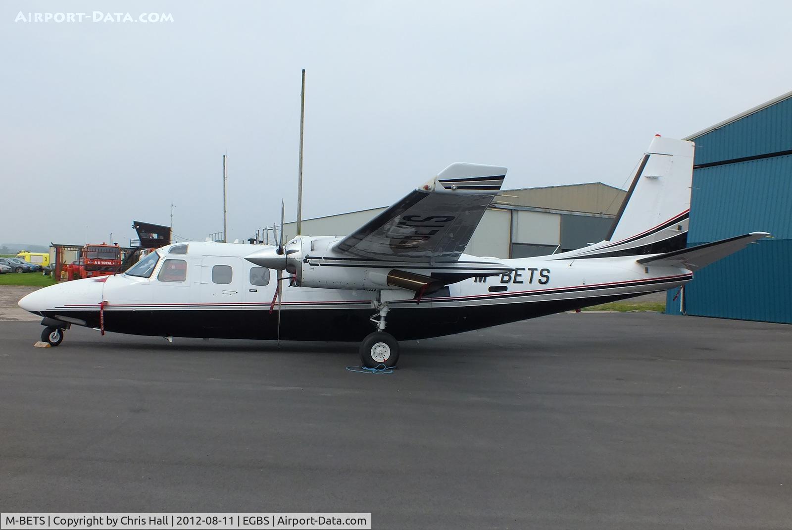 M-BETS, 1982 Gulfstream American 695A Jetprop 1000 C/N 96034, at Shobdon Airfield, Herefordshire