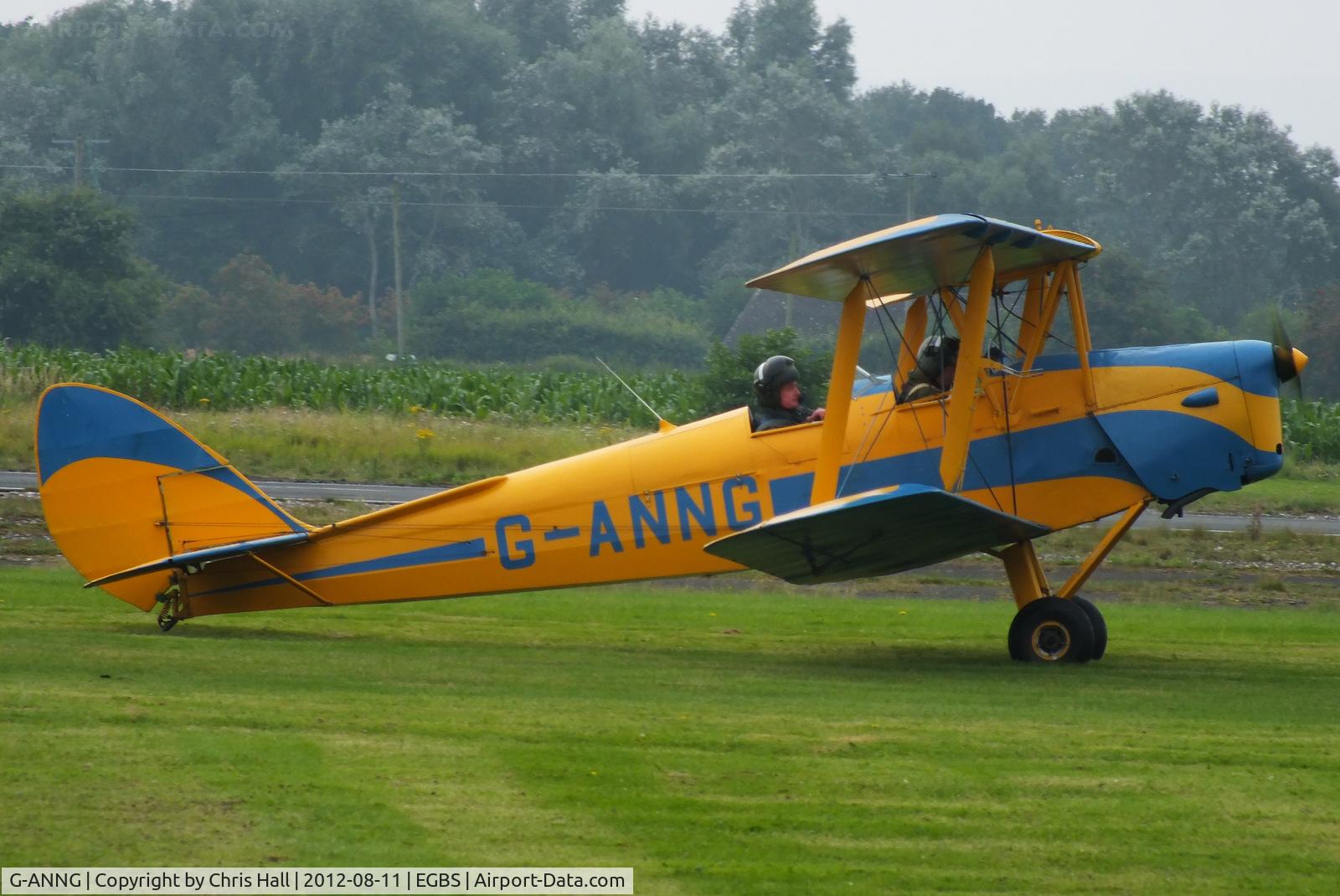 G-ANNG, 1942 De Havilland DH-82A Tiger Moth II C/N 85504, at Shobdon Airfield, Herefordshire