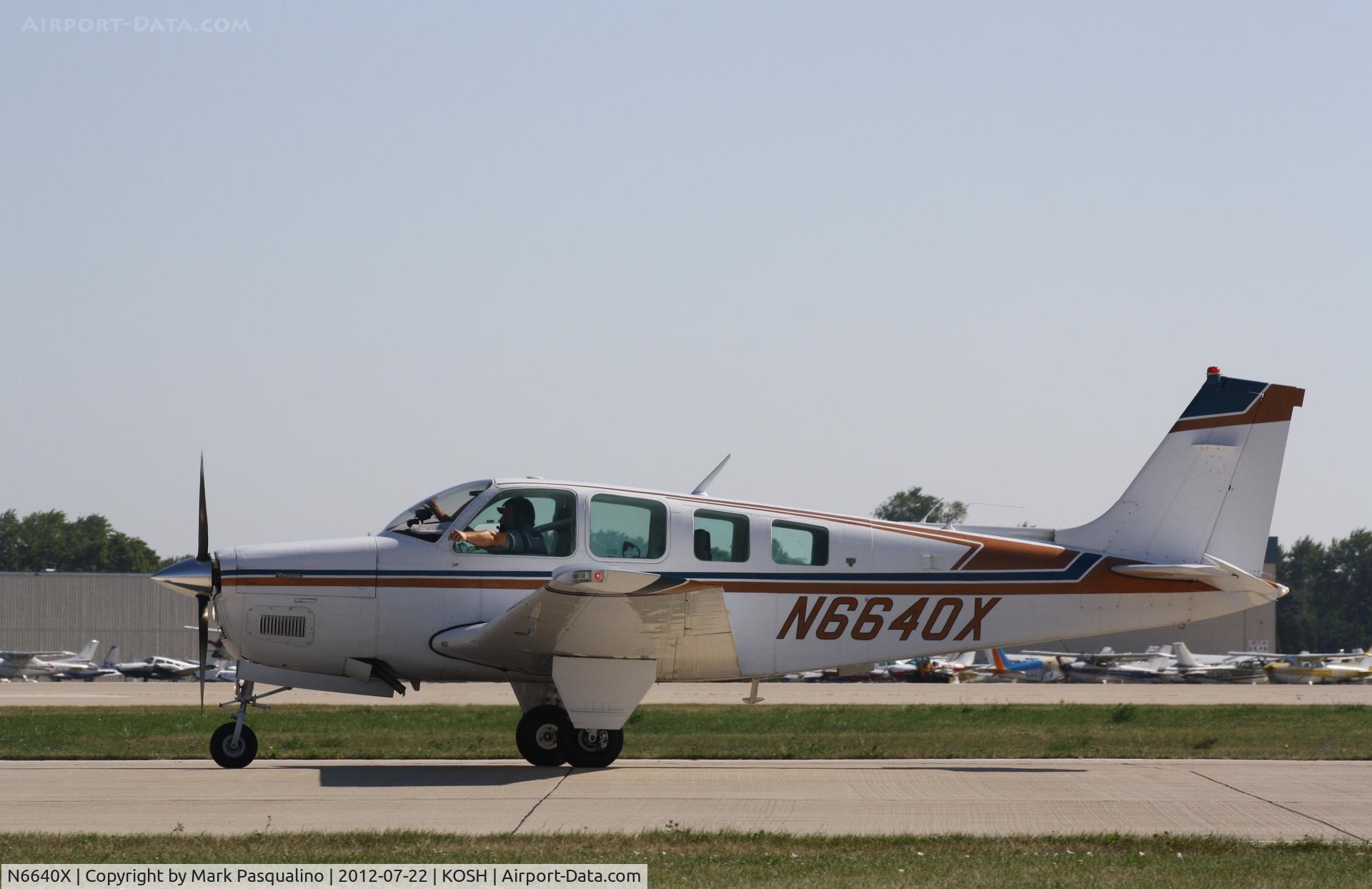 N6640X, 1979 Beech A36 Bonanza 36 C/N E-1532, Beech A36