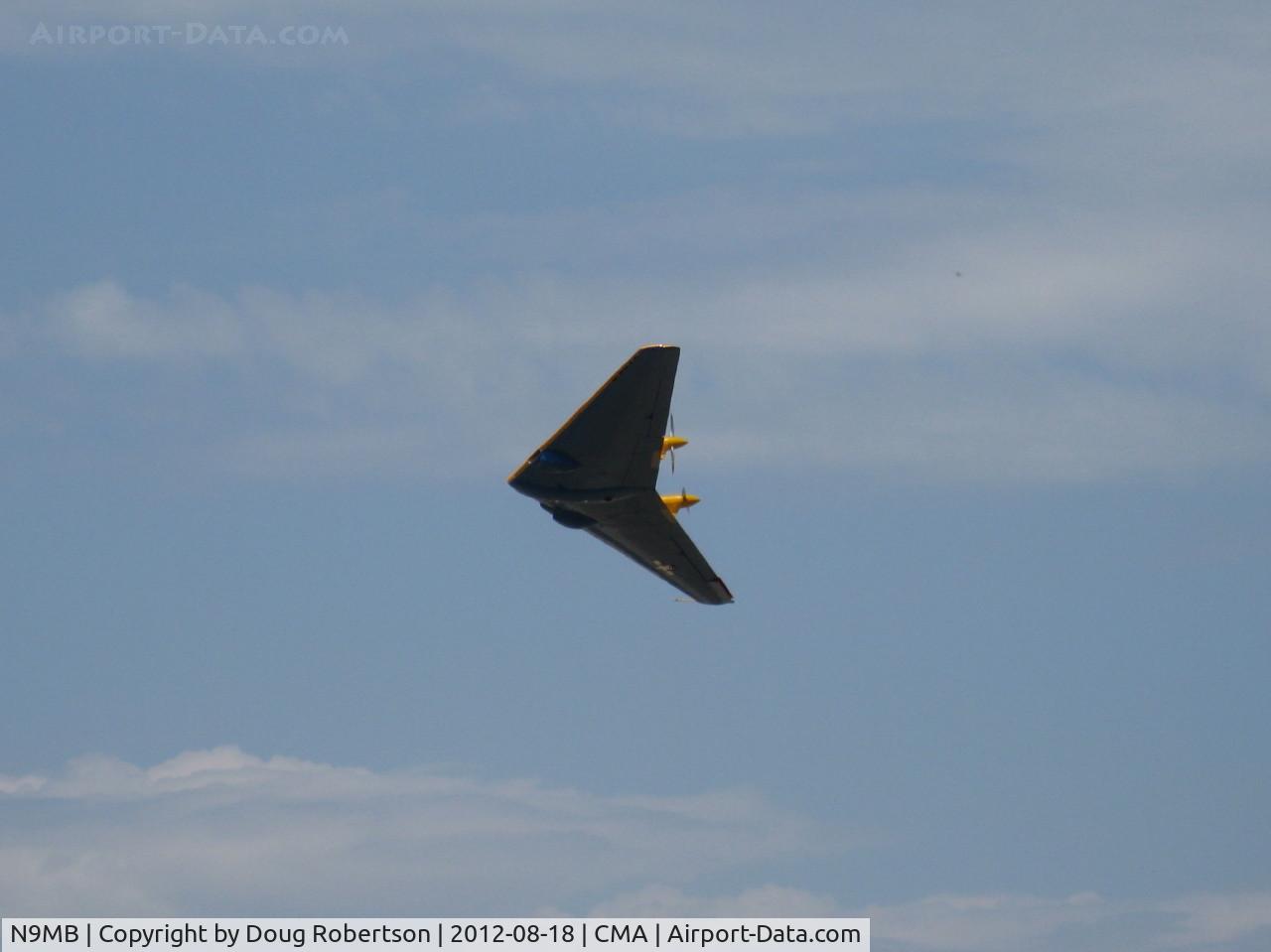 N9MB, 1945 Northrop N9M C/N 04, 1945 Northrop Flying Wing N9M, two Franklin XO-540-7 300 Hp each pushers, flight demonstration