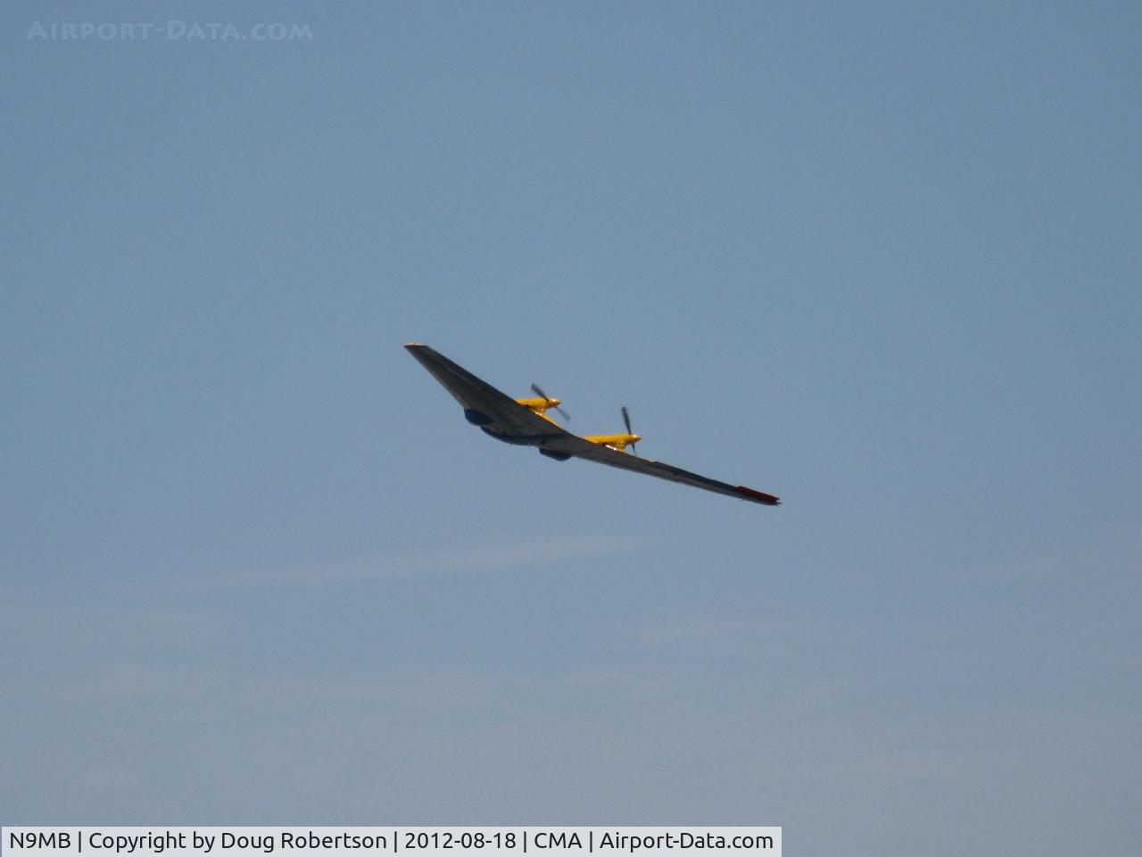 N9MB, 1945 Northrop N9M C/N 04, 1945 Northrop Flying Wing N9M, two Franklin XO-540-7 300 Hp each pushers, flight demonstration