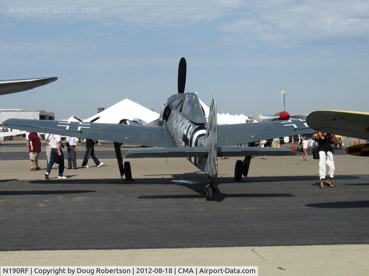 N190RF, Focke-Wulf Fw-190A-9 C/N 980 574, 1944 Focke Wulf Fw 190A-9, BMW 801 series radial 1,973 Hp
