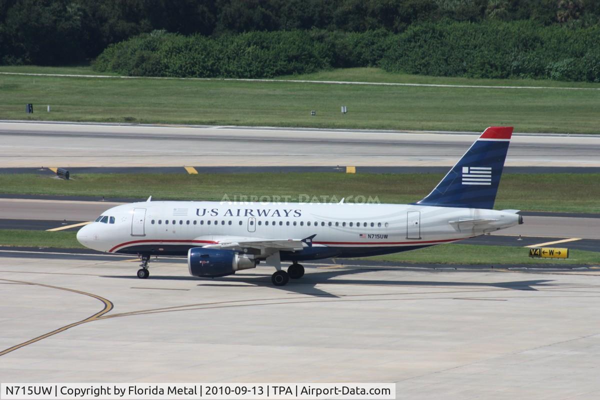 N715UW, 1999 Airbus A319-112 C/N 1051, US Airways A319