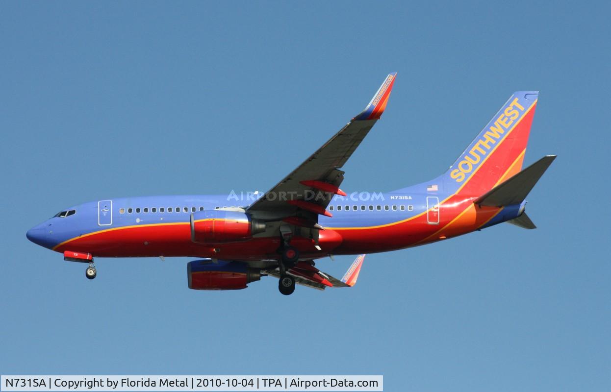 N731SA, 1999 Boeing 737-7H4 C/N 27863, Southwest 737