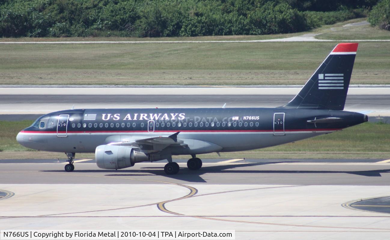 N766US, 2000 Airbus A319-112 C/N 1378, US Airways A319