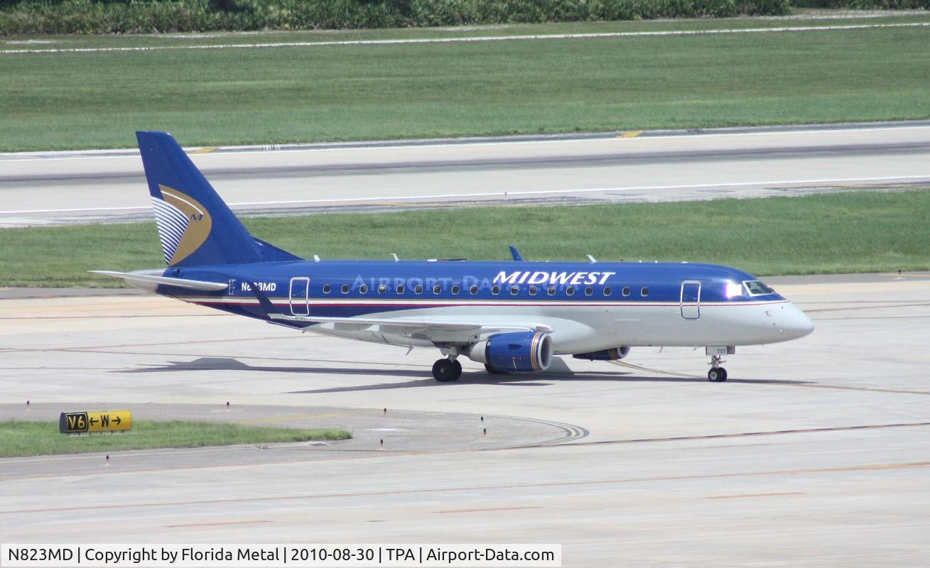 N823MD, 2005 Embraer 170SU (ERJ-170-100SU) C/N 17000044, Midwest E170