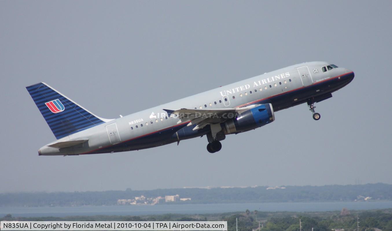 N835UA, 2001 Airbus A319-131 C/N 1426, United A319