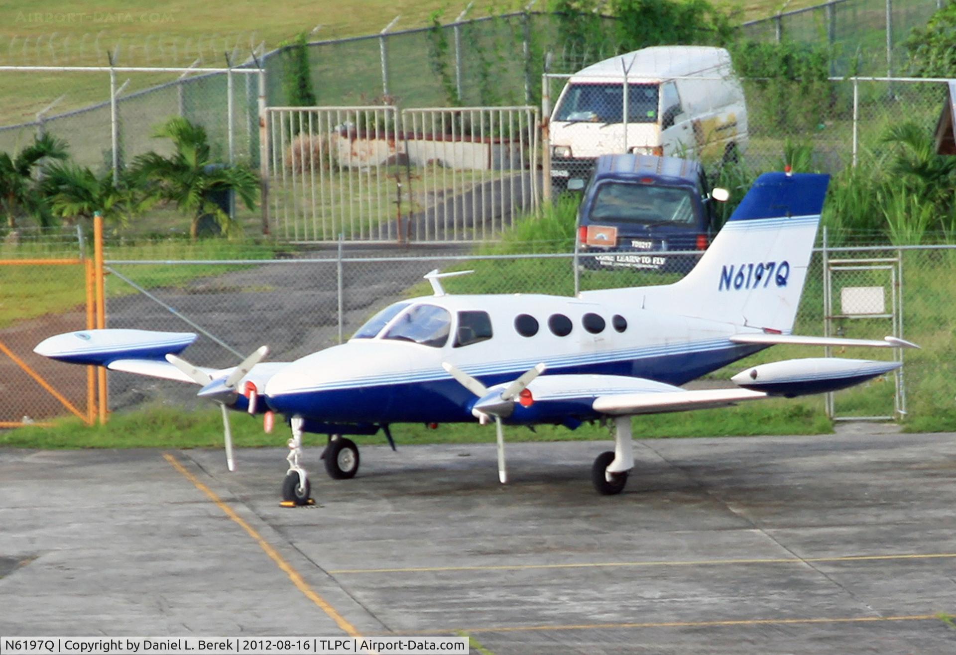N6197Q, 1969 Cessna 401A C/N 401A0106, This 1969 Cessna 402A was resting at George F. L. Charles Airport, Castries, St. Lucia.