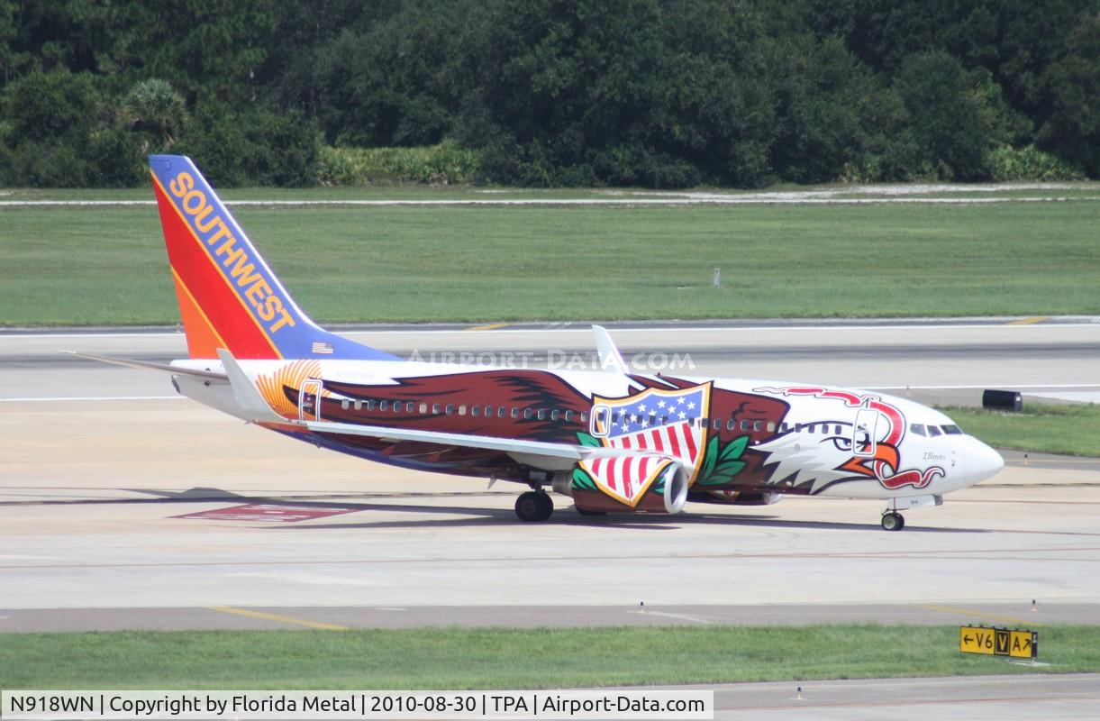 N918WN, 2008 Boeing 737-7H4 C/N 29843, Illinois One 737