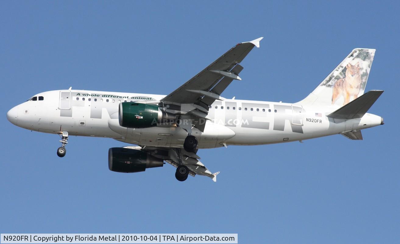 N920FR, 2003 Airbus A319-111 C/N 1997, Carl the Coyote Frontier A319