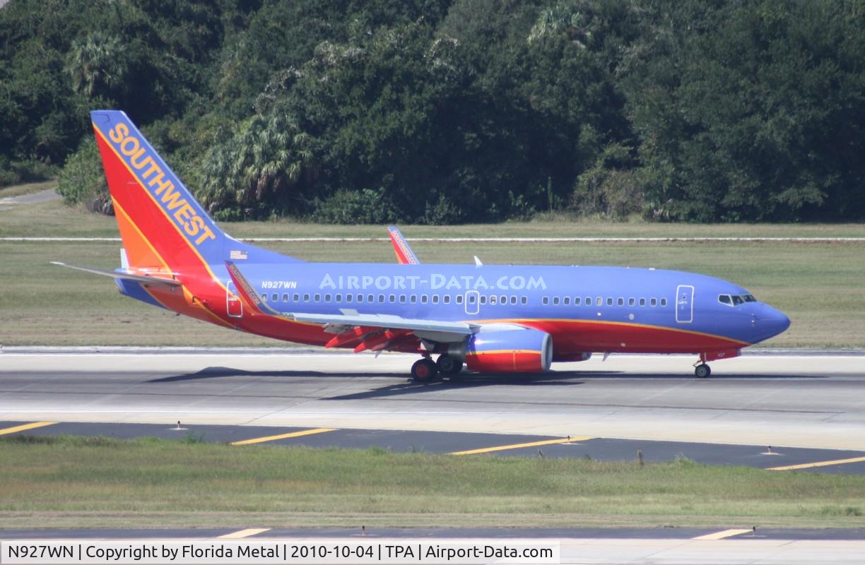 N927WN, 2008 Boeing 737-7H4 C/N 36889, Southwest 737