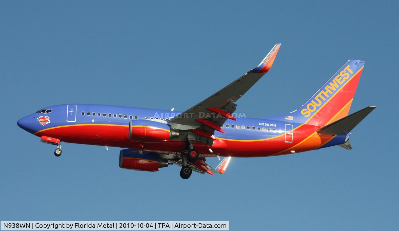 N938WN, 2009 Boeing 737-7H4 C/N 36645, Southwest 737